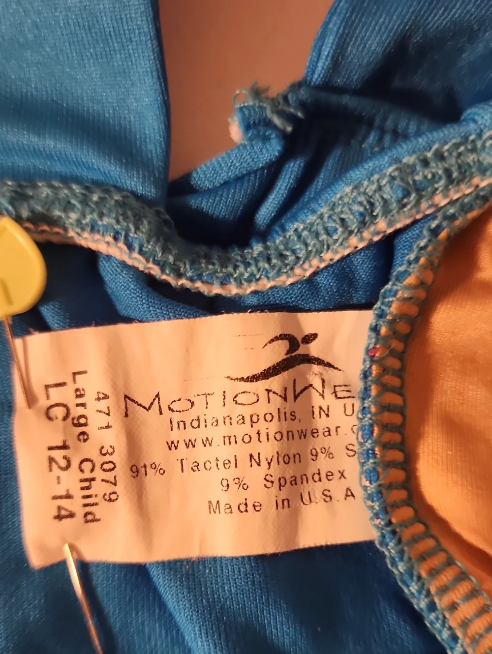 Kids Blue Back Tie Dance Top
